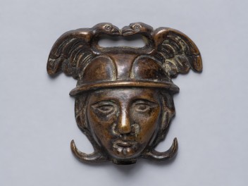 Petite tête d'homme en bronze provenant de Saint-Rhémy, époque moderne (© RAVA, photo Gonella)